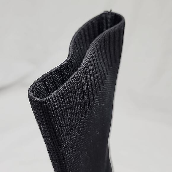 CUCCOO BASIC MINIMALIST STILLETO KNIT SOCK BOOTS WOMENS 37 BLACK - Picture 11 of 16